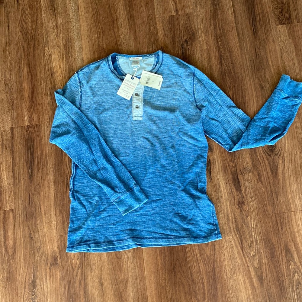 Lucky Brand Henley long sleeved waffle shirt brand new